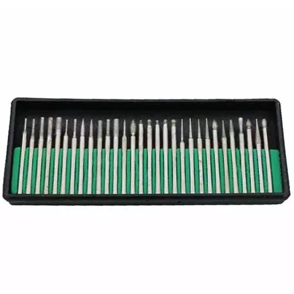 YADAV 30 Pcs Diamond Grinding Burr Set Rotary Tool Bits for Wood