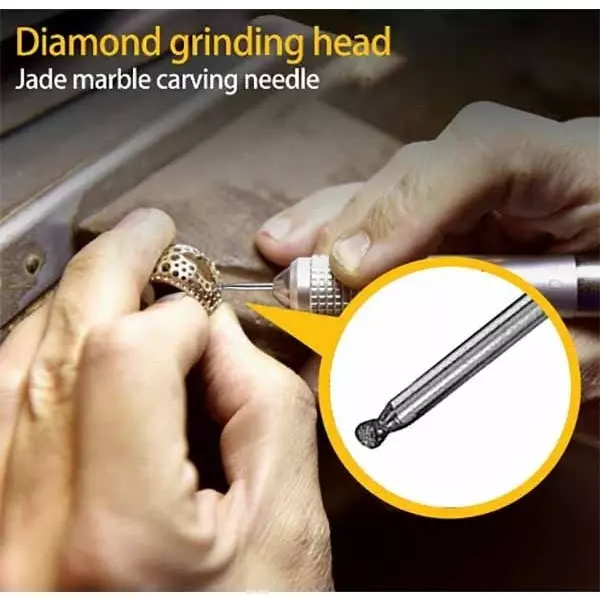 YADAV 30 Pcs Diamond Grinding Burr Set Rotary Tool Bits for Wood