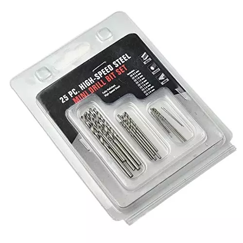 YADAV 25 Pcs Mini HSS Drill Bits Micro Precision Bits (0.5 to 3 mm) for Wood & Metal