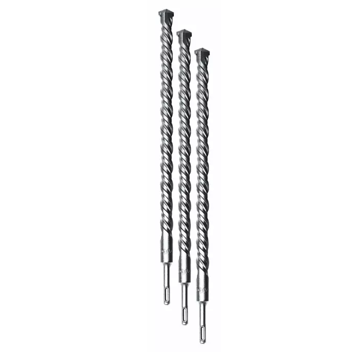 Div's Single Tip Hammer Drill Bit Metal Silver Size 10x450 mm