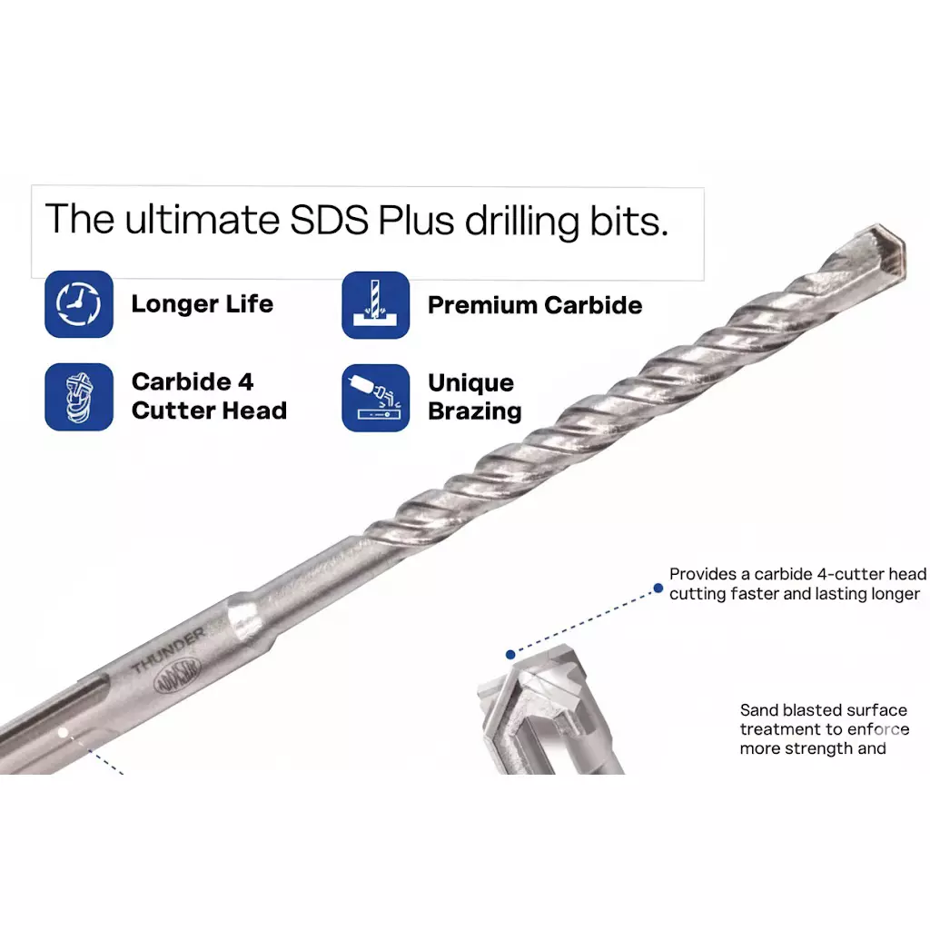 addison-addcut-thunder-shine-sds-plus-hammer-drill-silver-65-mm-dia-110-mm-length
