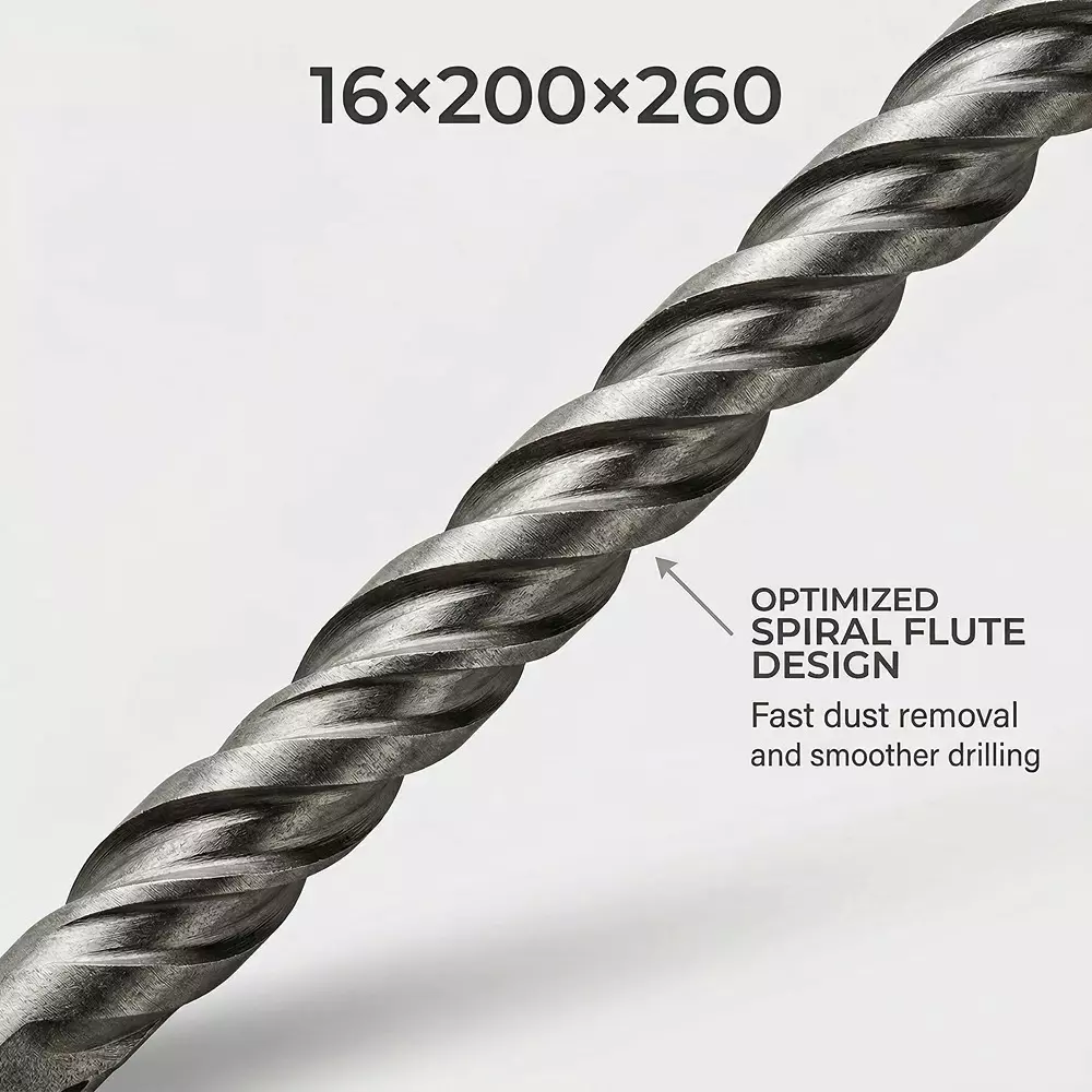 bharat-tools-sds-plus-drill-bit-16-mm-diameter-260-mm-total-length-tungsten-carbide-minus-tip-spiral-flute
