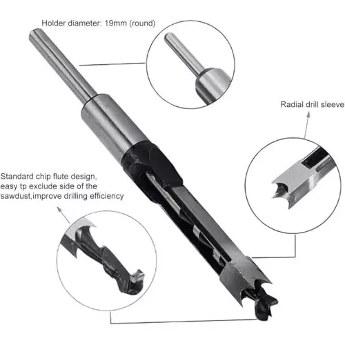 DY TOOLS Hole Drill Bit High Carbon Steel 6 mm Cutting Dia Spiral Flute Round Shank