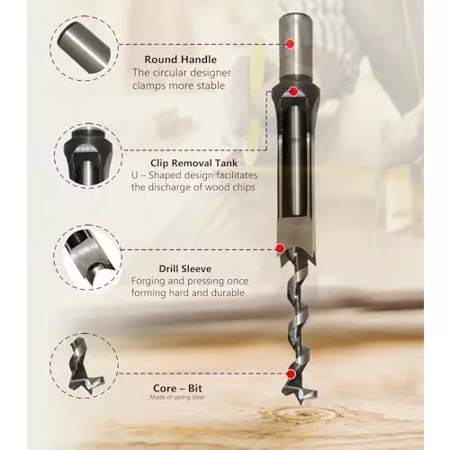 DY TOOLS Hole Drill Bit High Carbon Steel 16 mm Cutting Dia Square Shank
