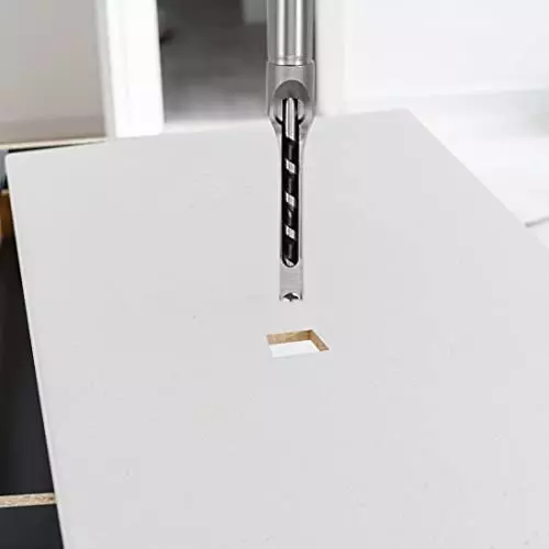 DY TOOLS Mortising Chisel Hole Drill Bit Carbon Steel 10 mm Cutting Dia Spiral Flute Straight Shank (Pack of 3)