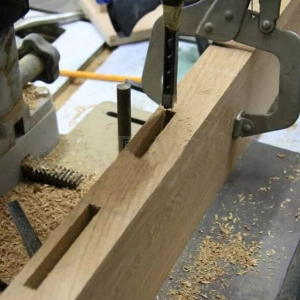 Timus Mortise Chisel TT.CB, ¼ inch (6.35 mm) Cutting Diameter With Guide Bar and Gear, TT.HCS.01.4