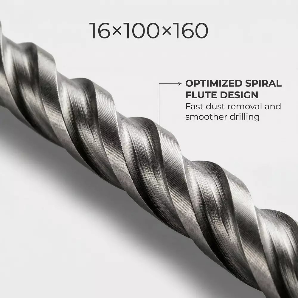 bharat-tools-sds-plus-drill-bit-16-mm-diameter-160-mm-total-length-tungsten-carbide-minus-tip-spiral-flute