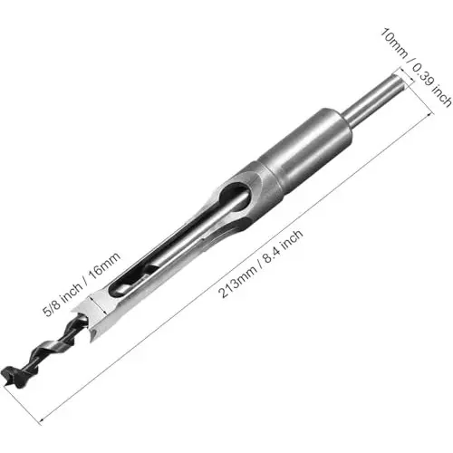 DY TOOLS Hole Drill Bit Carbon Steel 16 mm Cutting Dia Spiral Flute Round Shank