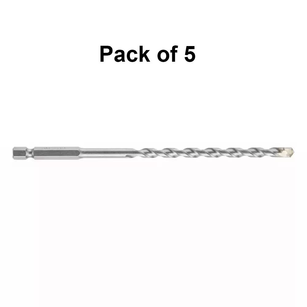 Dayuri Masonry Drill 12 mm Cutting Diameter and 150 mm Overall Length (Pack of 5)