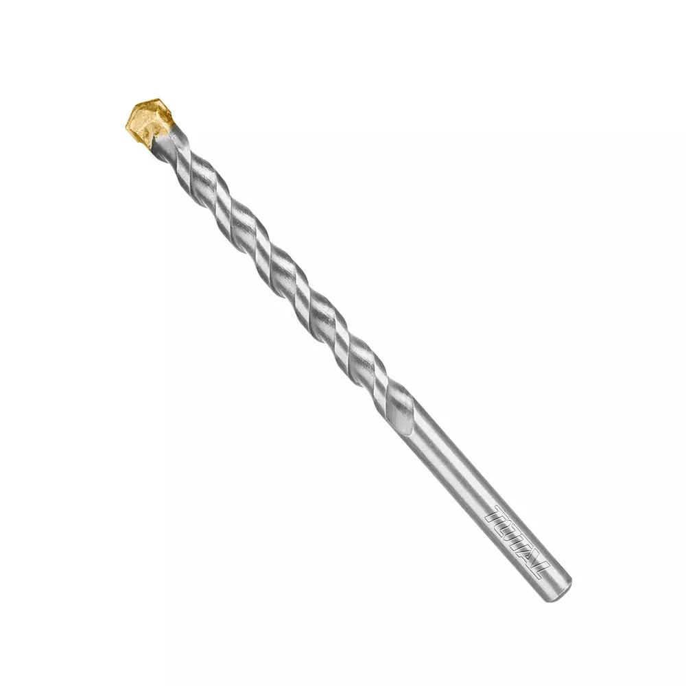 Total Masonry Drill Bit 8x120 mm Carbide Tip for Concrete Brick Cement Durable, TAC260812