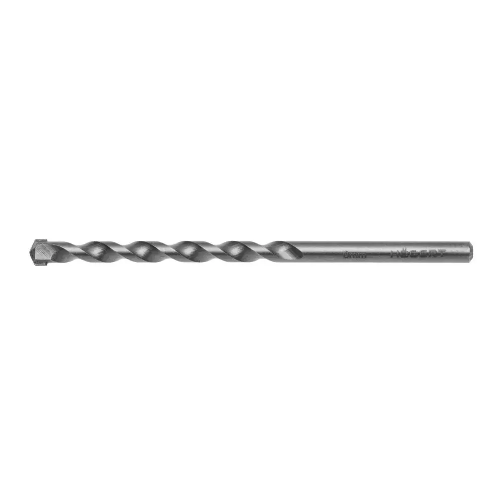 Hogert Technik Masonry Drill Bit with Round Shank, 10 mm Cutting Diameter and 200 mm Overall Length, HT6D389