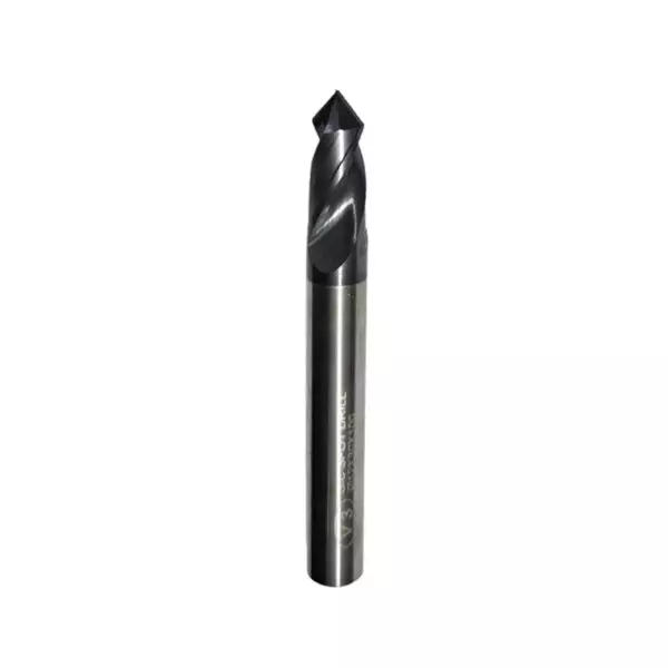 V3 VX1 Series Solid Carbide N.C. Spotting Drill TIALN 50 HRC 6 mm Dia 65 mm Overall Length