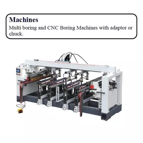 Timus TCT Multi Boring Bit (Dowell Drill) TTB.MB Left Rotation 35 mm Cutting Length x 70 mm Overall Length, TTB.MB.1570L