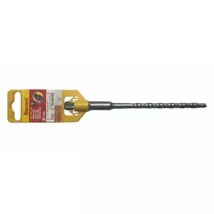 Starrett SDS Plus Series Carbide Tipped SDS Plus Drill Bit 6 mm Diameter 160 mm Overall, KBPS06B
