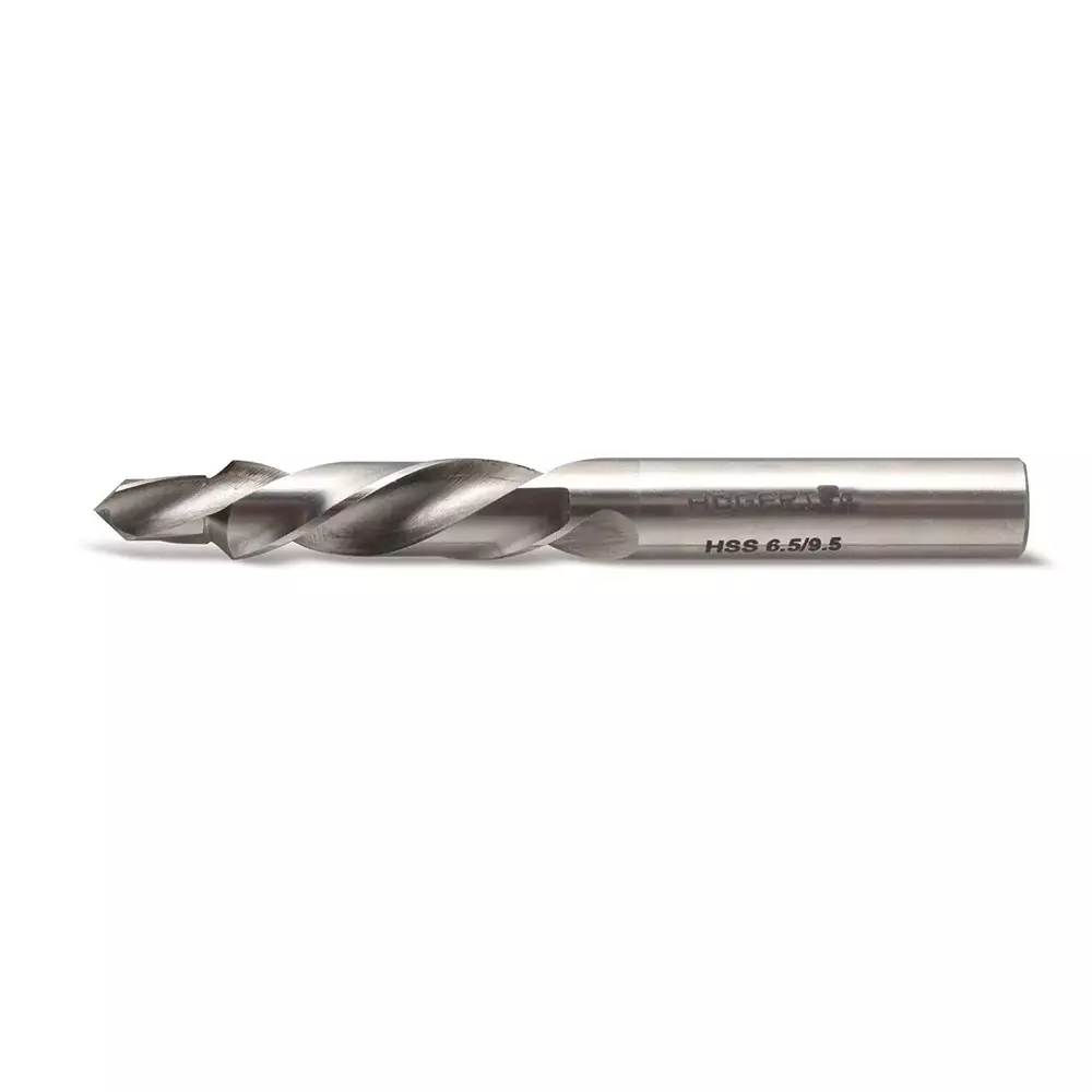 Hogert Technik Subland Step Drill Bit with Round Shank, 6.5 mm, 9.5 mm Diameter and 85 mm Length, HT6D330
