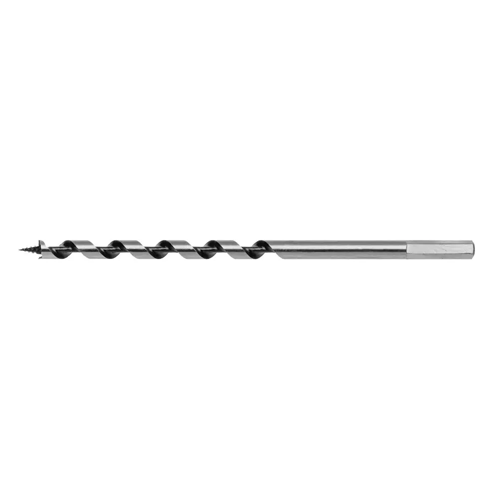 Hogert Technik Auger Wood Drill Bit Round Shank with Self Centering Tip Suitable for Wooden Material