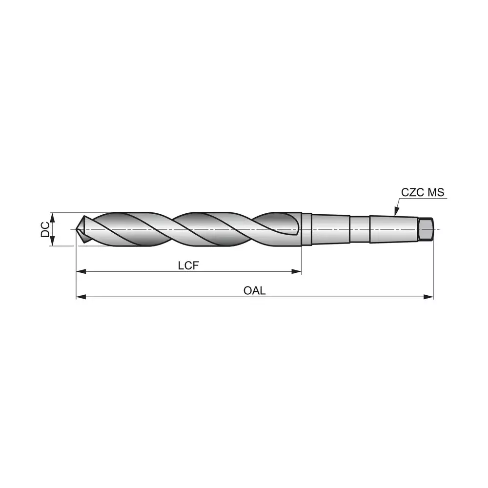 Dormer Pramet Taper Shank Drill 20.25 mm Cutting Dia, A13020.25 (Pack of 10 Pcs)