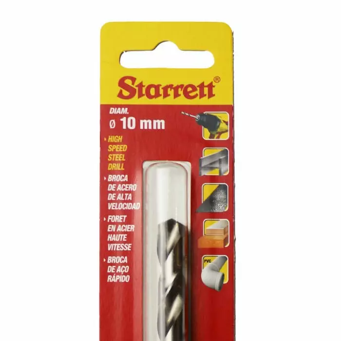 Starrett K bar Series HSS Twist Drill Bit 10 mm Diameter 133 mm Overall, KBAR100