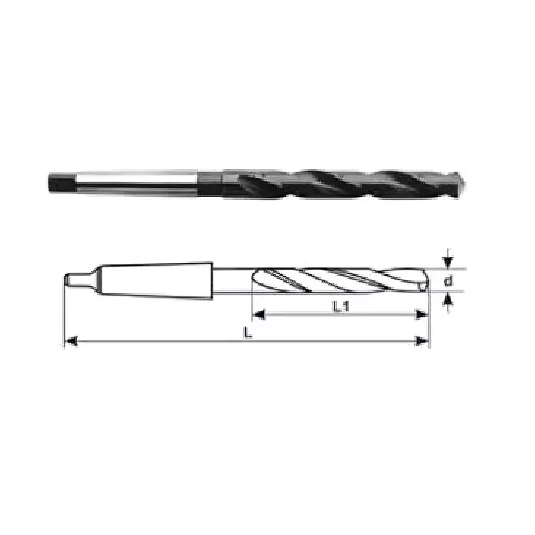 Indian Tools 17.07 mm Size HSS Twist Drill Taper Shank M35 Grade Panther Type