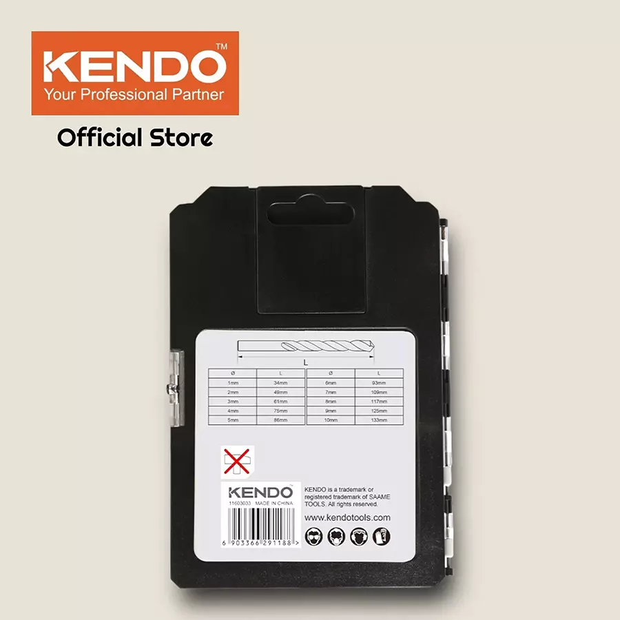 kendo-din-338-fully-ground-hss-twist-drill-bit-set-11603033-pack-of-10-pcs