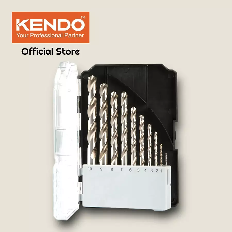 kendo-din-338-fully-ground-hss-twist-drill-bit-set-11603033-pack-of-10-pcs