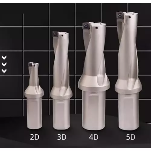 A.D INTERNATIONAL Indexable Insert U Drill Through Coolant 28 mm x 4D x 32 mm Weldon Shank with Free 10 Pcs Carbide Inserts, 10-JAI-UD28-3