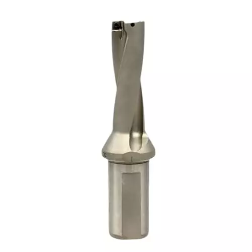 A.D INTERNATIONAL Indexable Insert U Drill 46.5 mm Dia. x 4D Drill Depth x 40 mm Weldon Shank Coolant Through Design and 10 Pcs Carbide Insert Free, KZ-SZ9X-9FBC