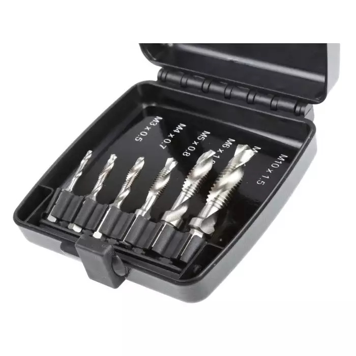 RS PRO 6 piec M10 Tap & Drill Set Model No 6699407