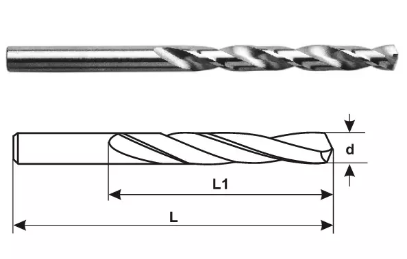 MIRANDA TOOLS Parallel Shank Super Jobber Drill Size 4.8 mm