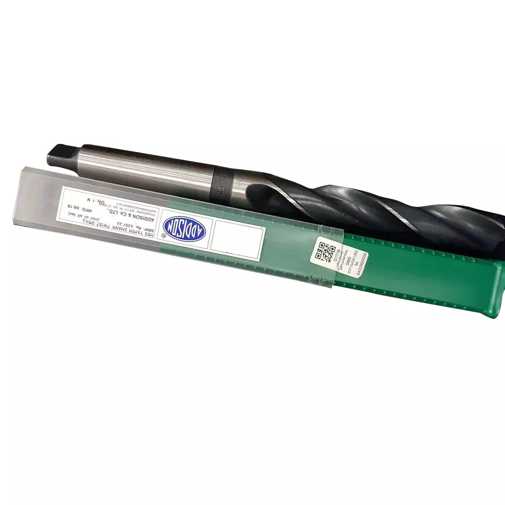 Addison 21 mm x 875 mm HSS Extra Long Taper Shank Twist Drill (M2)