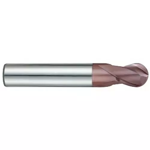 YG1 2 mm Mill Dia 2 Flute Carbide Ball Nose