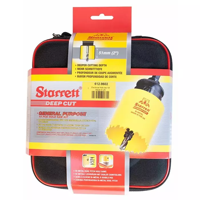 Starrett HSS 20 to 73 mm Hole Saw Set, KDP2000/6L