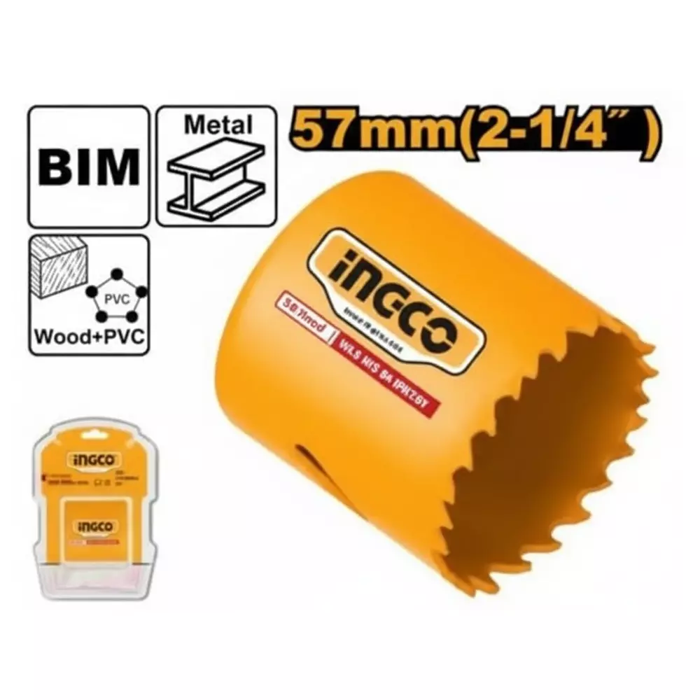 ingco-hss-bi-metal-hole-saw-57-mm-2-14-inch-diameter-38-mm-112-inch-cutting-depth-veriable-teeth-46-hsb10571
