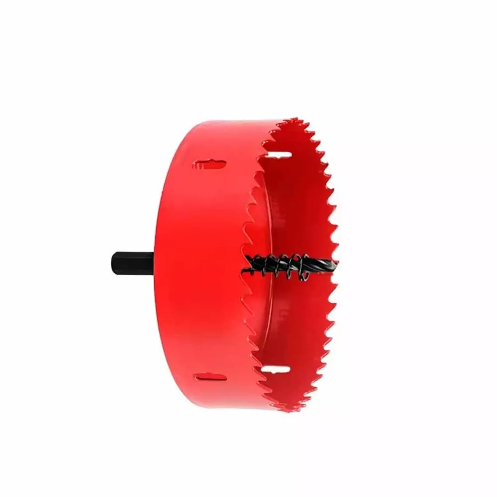 dy-tools-metal-hole-saw-with-arbor-mandrel-red-high-speed-steel-95-mm