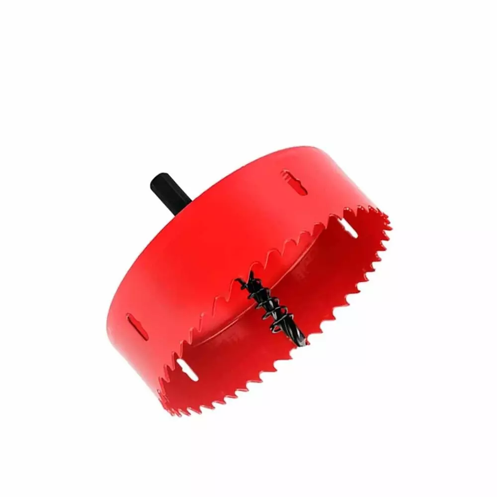 dy-tools-metal-hole-saw-with-arbor-mandrel-red-high-speed-steel-95-mm