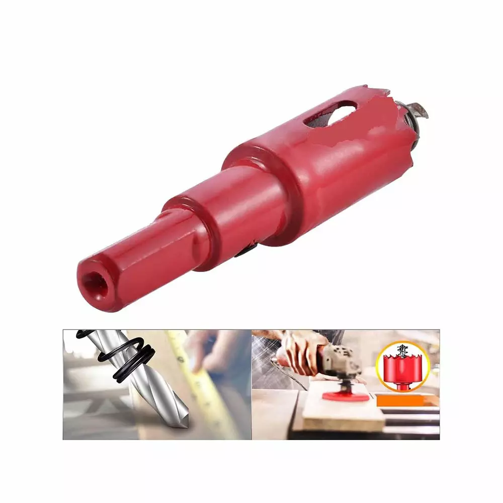 dy-tools-metal-hole-saw-drill-bit-cornhole-panel-with-positive-rake-teeth-red-high-speed-steel-18-mm