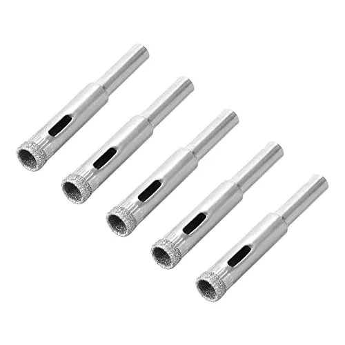 YADAV Diamond Drill Bit Hole Saw Set 8 mm for Glass, Ceramic & Porcelain Tiles (Pack of 5)