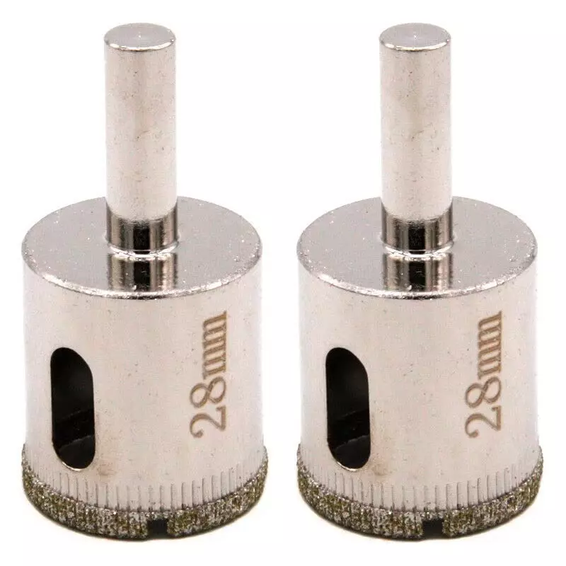 YADAV Diamond Grit Hole Saw Drill Bit 28 mm for Tile & Glass (Pack of 2)