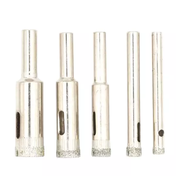 YADAV Diamond Drill Bit Hole Saw Set (5 to 12 mm) for Glass, Marble & Tile (Set of 5)