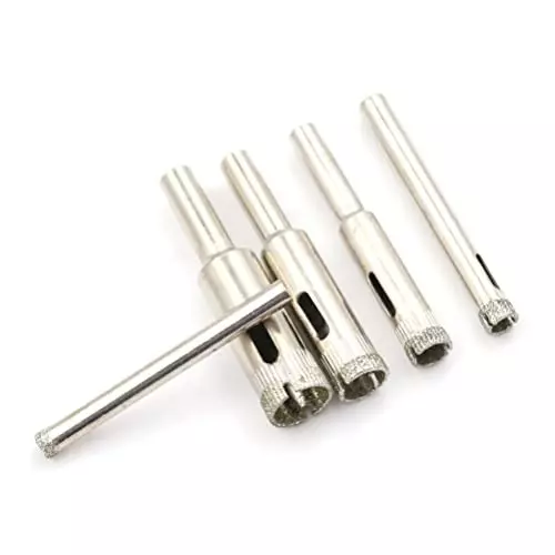 YADAV Diamond Drill Bit Hole Saw Set for Glass, Ceramic & Tile (5 mm, 6 mm, 8 mm, 10 mm, 12 mm) (Set of 5)