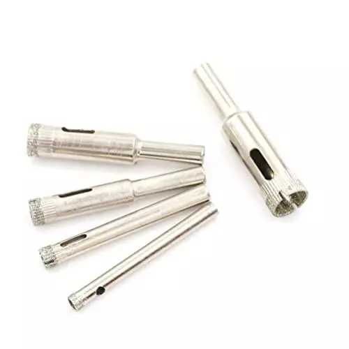 YADAV Diamond Drill Bit Hole Saw Set for Glass, Ceramic & Tile (5 mm, 6 mm, 8 mm, 10 mm, 12 mm) (Set of 5)