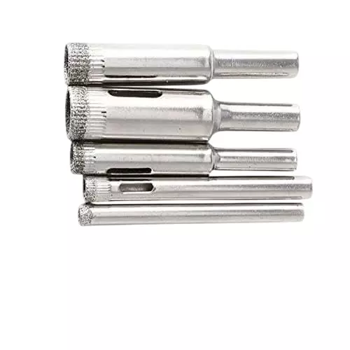 YADAV Diamond Hole Saw Set for Tile, Glass, Marble & Ceramic (5, 8, 10, 12, 16 mm) (Set of 5)