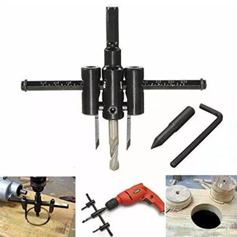 RSKKA Circle Cutter 30, 120 mm Cobait 360° Drill Point Black