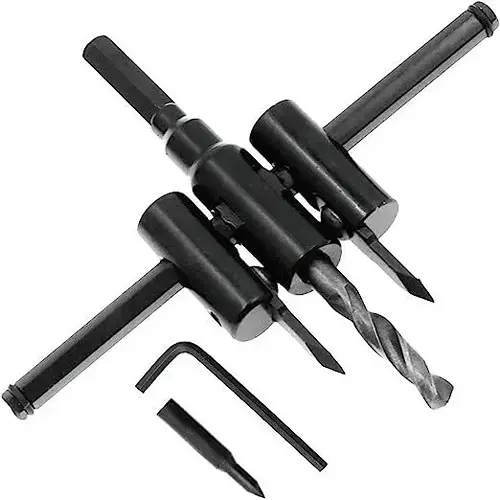 NIKTION Adjustable Hole Saw 30-120 mm Alloy Steel, Metal For Woodworking Twist Hole Diy Tools