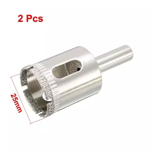 YADAV Diamond Grit Hole Saw Drill Bit 25 mm for Glass & Tile (Pack of 2)