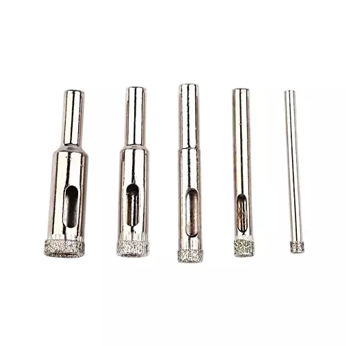 YADAV Glass & Wood Hole Saw Drill Bits (5 mm, 6 mm, 8 mm, 10 mm, 12 mm) (Set of 5)