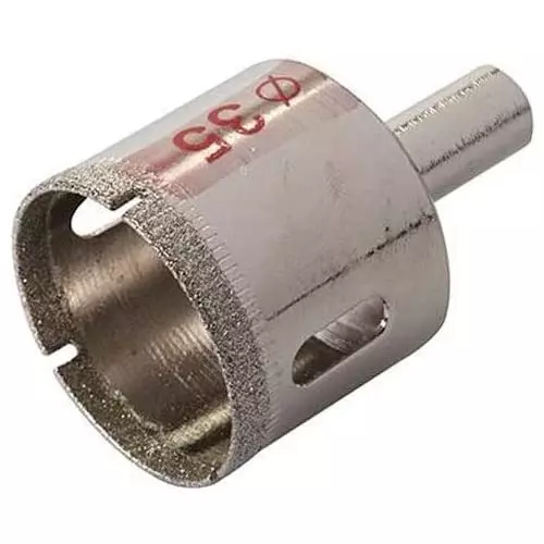 YADAV Diamond Dust Hole Saw Drill Bit 35 mm for Tiles, Glass & Marble