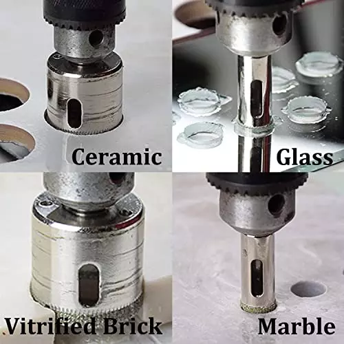 YADAV Diamond Dust Hole Saw Drill Bit 35 mm for Tiles, Glass & Marble