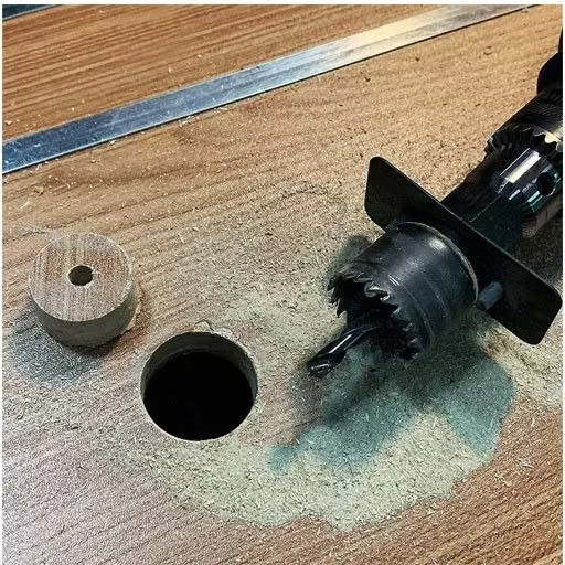 Kshivi Hole saw Cutter Set 19-64 Stainless Steel Black For Wood, Steel, Plastic, Wall (Pack of 11)