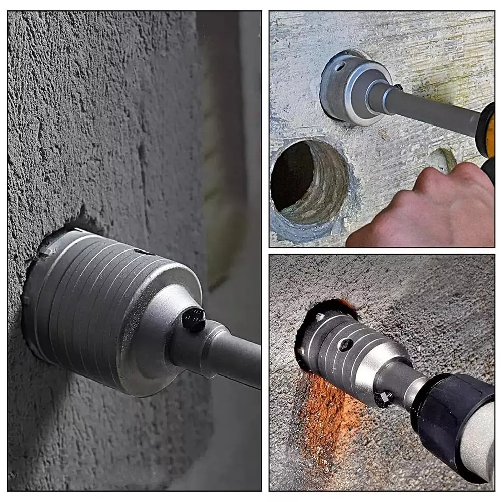 veltrix-concrete-hole-saw-kit-40-mm-and-arbor-sds-plus-200-mm-shank-for-drilling-cement-stone-wall-brick-sands-masonry-sable-rock